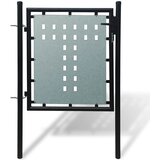 Crna jednokrilna ogradna vrata 100x100 cm | shoptok.hr
