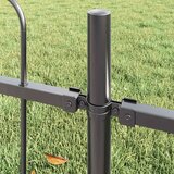  Vrtna Ograda 3 pcs Siva 5,1 x 1,2 m Čelik s prahom | shoptok.hr