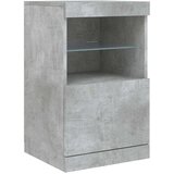  Komoda z LED lučkami betonsko siva 162x37x67 cm | Shoptok.si