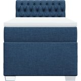 vidaXL Box spring postelja z vzmetnico modra 80x200 cm blago | Shoptok.si