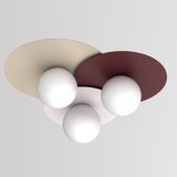  plafonsko svetlo flat 3xE27/15W/230V 55x60 cm bež/krem/bordo | Eponuda.com
