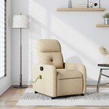  Masažni naslonjač od tkanine krem | shoptok.hr