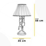 Lesnina XXXL NAMIZNA SVETILKA 4670 TERESA 35/35/58 cm | Shoptok.si
