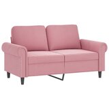  2-dijelni set sofa s jastucima ružičasti baršunasti | shoptok.hr