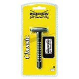 Wilkinson Brijač Double Edge sa 5 dopuna, Crni Cene
