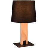 Tri O Črna/naravna LED namizna svetilka s tekstilnim senčnikom (višina 50 cm) Rahul – | Shoptok.si