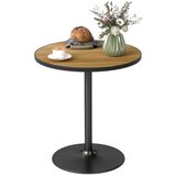 Nesta Okrogla jedilna miza za 4 osebe, moderna, z mizno ploščo v videzu lesa, hrastova, Ø70x76 cm, za kuhinjo, jedilnico in dnevno sobo, (5000493600) | Shoptok.si