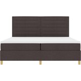  postelja s pomično vzmetnico temno rjava 200x200 cm tkanina, (22067227) | Shoptok.si