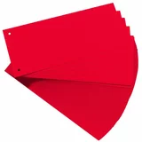 Pregradni karton 23,5 x 10,5 cm, 100 kosov, rdeč