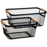 Casa Selección Metalne košare u setu 2 kom od žice 33x21x14 cm – | shoptok.hr