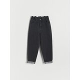 Reserved - Podložene kavbojke baggy - Črna | Shoptok.si