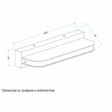 Vesta 145 ZIDNA LAMPA LED 9W 4000K IP44