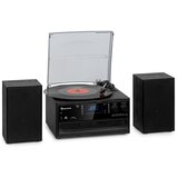 Auna Oakland DAB Plus, retro stereo sustav, DAB +/- FM, BT funkcija, vinil, CD player, kasetofon. uključujući zvučnike | shoptok.hr