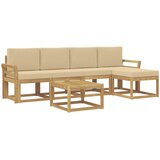  Set vanjskih sofa 6 kom. Bijela i bež | shoptok.hr