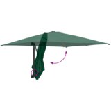 vidaXL Vrtni dežnik Zelena 248.5 x 247.5 x 160 cm blago | Shoptok.si
