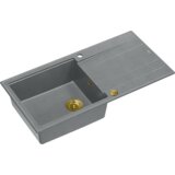 Quadron sudoper EVAN 146 XL + nano PVD srebrno siva/zlato s daljinskim upravljanjem | shoptok.hr