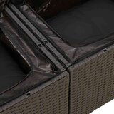 vidaXL 6-dijelni set vrtnih sofa s jastucima crni od poliratana | shoptok.hr