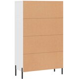  Visoka komoda bijela 69,5 x 31 x 115 cm od konstruiranog drva | shoptok.hr