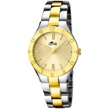 Lotus ženski trendy zlatni elegantni ručni sat sa bikolor metalnim kaišem 604622 Cene