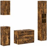  Set kupaonskih ormara od 4 dijela UTRECHT Dimljeni hrast | shoptok.hr