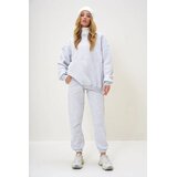 Trend Alacati Stili Ženski komplet duks i pantalone Alc-X13095, Sivi | Eponuda.com
