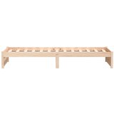  Okvir za krevet od masivnog drva 75 x 190 cm jednokrevetni | shoptok.hr