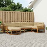  Set vanjskih sofa 6 pcs Prirodna i bež | Eponuda.ba