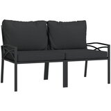 Maison Chic Vrtni stoli - Stol za vrt s sivimi blazinami 2 kosa 62x75x79 cm jeklo JS2005, (21876892) Cene