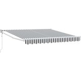  Uvlačiva tenda antracit i bijela 3x2,5 m tkanina i aluminij | shoptok.hr