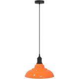 vidaXL Visilica podesiva po visini E27 sjajna narančasta Ø 31 cm metal | shoptok.hr