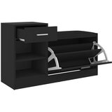 vidaXL Klupa za cipele crna 94,5 x 31 x 57 cm od iverice | shoptok.hr