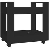 Kolica Voziček za pisalno mizo črn 60x45x60 cm inženirski les, (20826813) | Shoptok.si