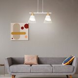 Rabalux 5666 - Luster na sajli ISAAC 2xE27/60W/230V peščana/bela | Eponuda.com