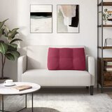  Jastuk za leđa Vinska crvena 80 x 24 x 50 cm Baršun | shoptok.hr