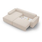Micadoni Bež raztegljiva kotna sedežna garnitura iz tkanine bouclé (levi kot) Jodie – Home | Shoptok.si