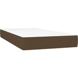  Box spring postelja z vzmetnico temno rjav 90x190 cm blago, (20791308) | Shoptok.si