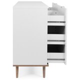 MID.YOU komoda, bela, hrast sonoma | Shoptok.si