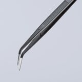 Knipex zakrivljena precizna špicasta pinceta 155mm - pod 25° (92 34 37)