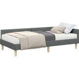  Kotni okvir postelje z matrico z vzmetnico 2 pcs Siva blago, (5000121451) | Shoptok.si