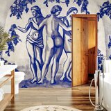 Foto tapeta - Ancient vineyard - three women in a portal painted with blue ink 350x256 Vodootporna | shoptok.hr