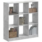  Regal za knjige boja betona 102 x 32 x 108 cm konstruirano drvo | shoptok.hr