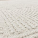 Asiatic Carpets Slonokoščena ročno tkana volnena preproga 160x230 cm Zennith Grid – | Shoptok.si