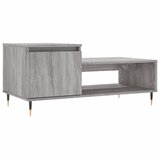  The Living Store Klubska mizica Siva sonoma 100x50x45 cm inženirski les - Klubska Mizica, (21448408) | Shoptok.si