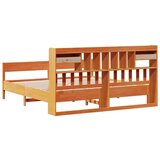  Krevet s regalom za knjige bez madraca 200x200 cm od borovine | shoptok.hr