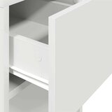 vidaXL Računalniški stolp s predalom bela 30x44x74 cm | Shoptok.si