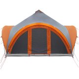 Tipi šator s krovom Siva i narančasta 6 osoba Poliester i čelik | shoptok.hr
