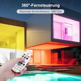 LINKE 2x 44 cm RGB LED stenska svetilka z daljincem - 42 W | Shoptok.si