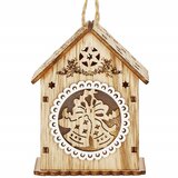 springos Božićna Dekoracija - Smeđe-Bijela, 6 x 9 cm | shoptok.hr