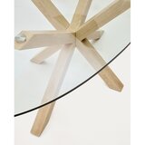 Kave Home Jedilna miza s stekleno mizno ploščo 100x200 cm Argo – | Shoptok.si