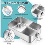 JOYFAIR inox bento posoda s 3 predelki 2400 ml | Shoptok.si